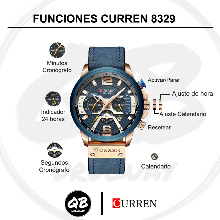 Curren 8329 | correa cuero